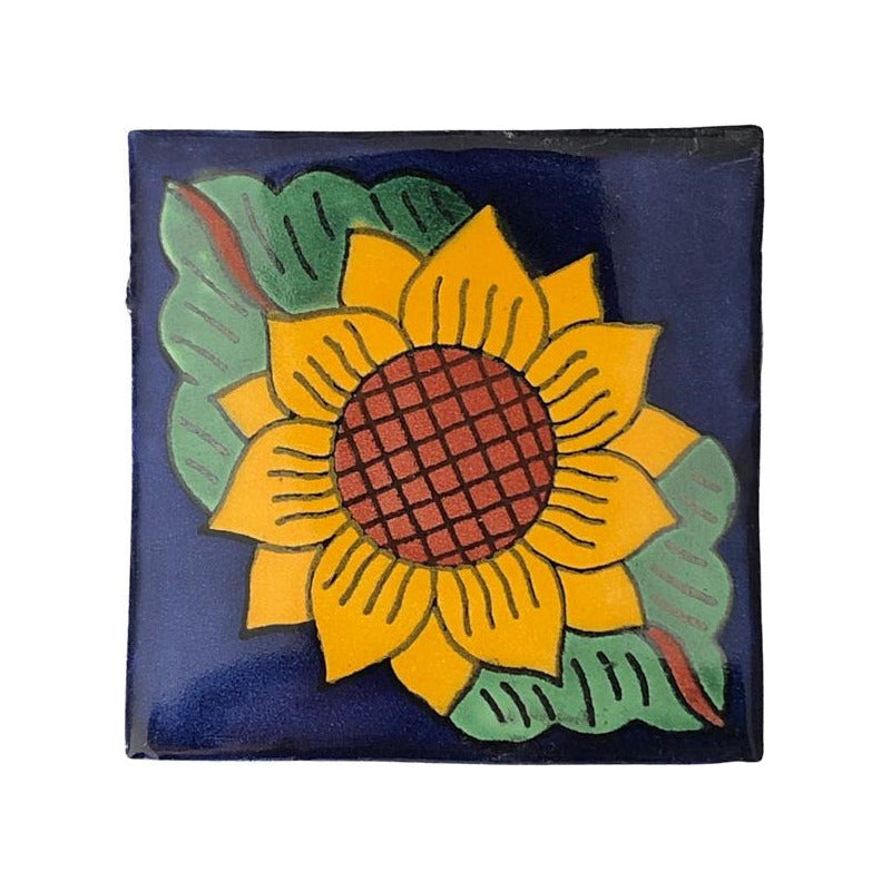 Azulejo 10.5cm Artesanal Tipo Talavera Liso 90pz #acln Acln-15