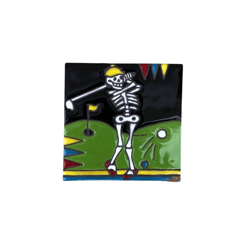 Azulejo 11cm Artesanal Tipo Talavera Relieve 90pz #acre Acre-52