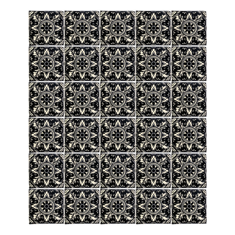 Azulejo 10.5cm Artesanal Tipo Talavera Liso 90pz #acls-104