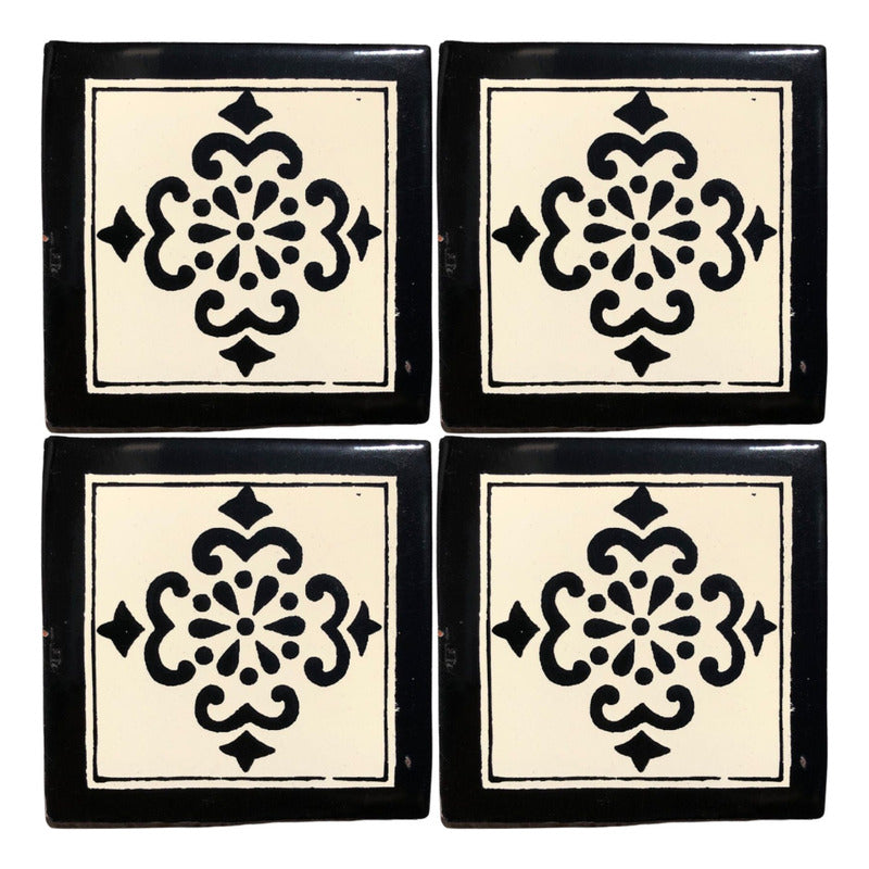 Azulejo 10.5cm Artesanal Talavera Liso 90pz #acls-114