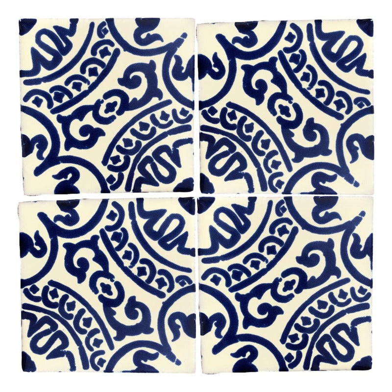 Azulejo Artesanal Tipo Talavera Liso 90pz #acls-57