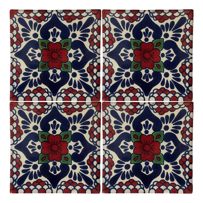 Azulejo Artesanal Talavera Liso 90pz #acln-22