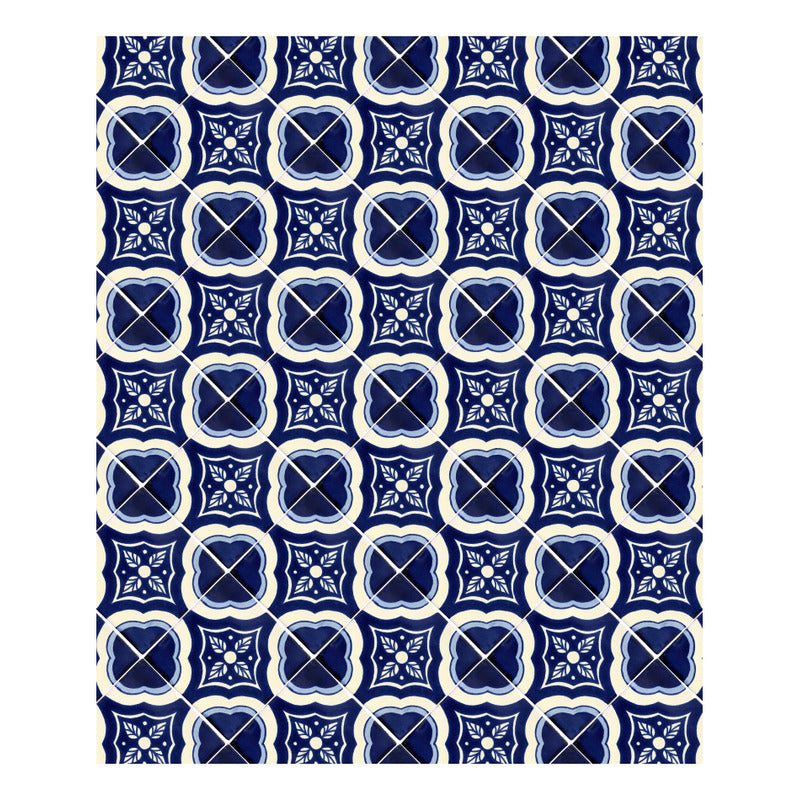 Azulejo 10.5cm Artesanal Tipo Talavera Liso 90pz #acls-88