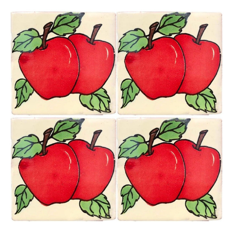 Azulejo 10.5cm Artesanal Talavera Liso 90pz #acln-06