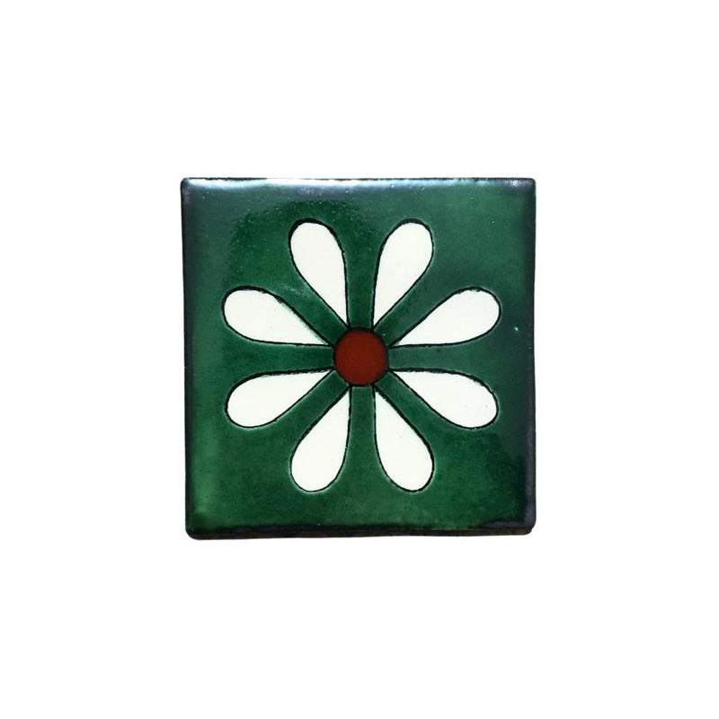 Azulejo 10.5cm Artesanal Talavera Liso 90pz #acls-103