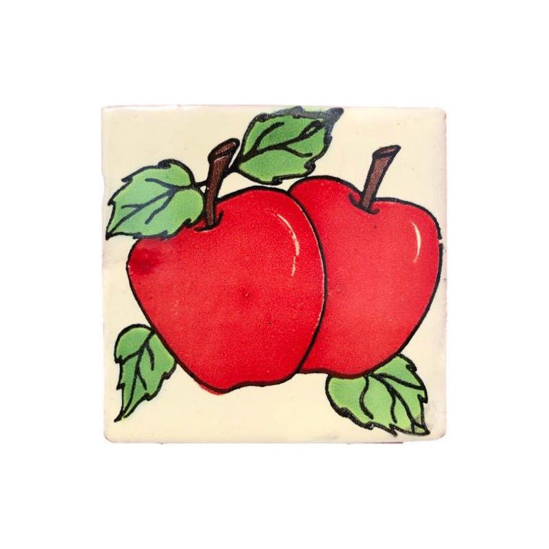 Azulejo 10.5cm Artesanal Tipo Talavera Liso 90pz #acln-06