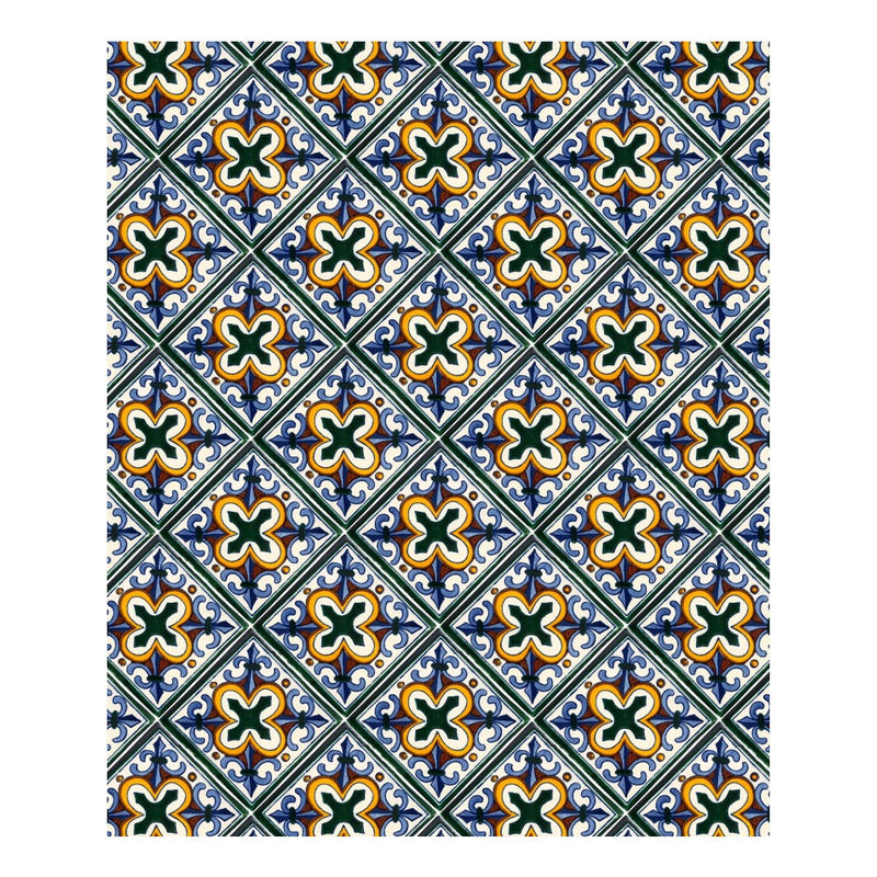 Azulejo Artesanal Tipo Talavera Liso 90pz #acln-43
