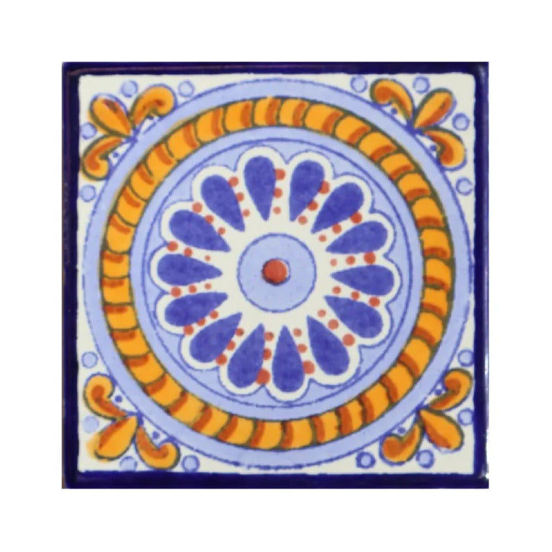 Azulejo Cerámico Artesanal 1m2  Alhambra 02 Blanco