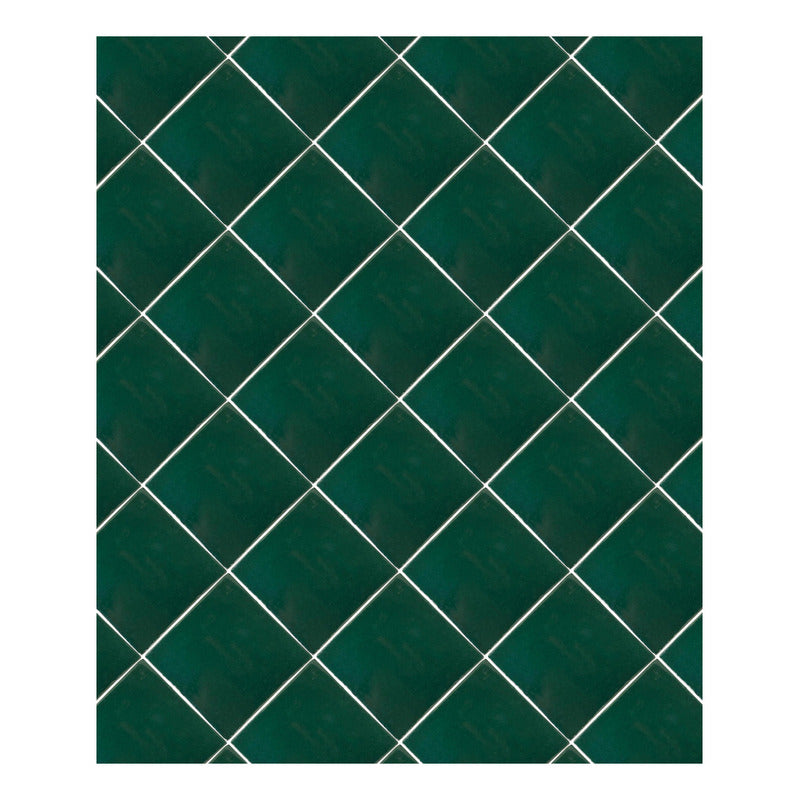 Azulejo 10.5cm Artesanal Talavera Liso 90pz Colores Verde Rana