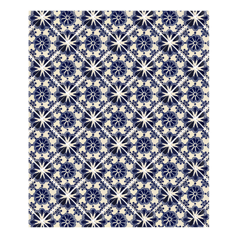 Azulejo 10.5cm Artesanal Tipo Talavera Liso 90pz #acls-58