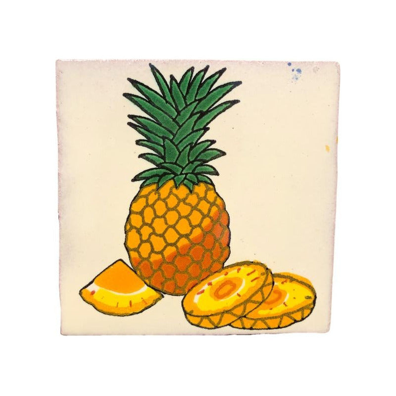 Azulejo 10.5cm Artesanal Tipo Talavera Liso 90pz #acln Acln-09