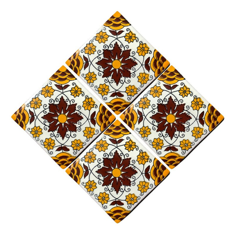 Azulejo Artesanal Talavera Liso 90pz #acln-56