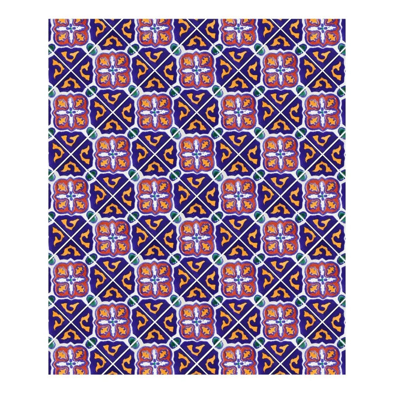 Azulejo Cerámico Artesanal 1m2  Alhambra 12 Blanco
