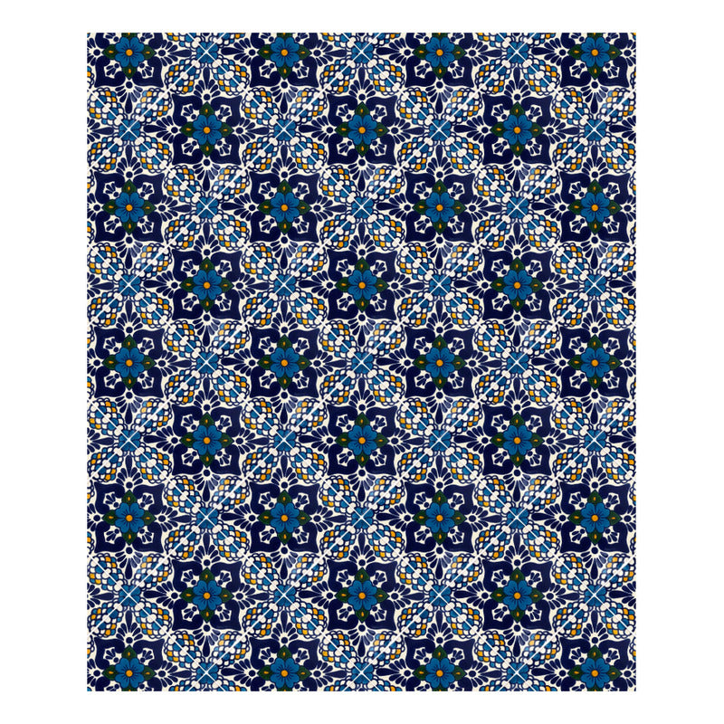 Azulejo 10.5cm Artesanal Tipo Talavera Liso 90pz #acln-55