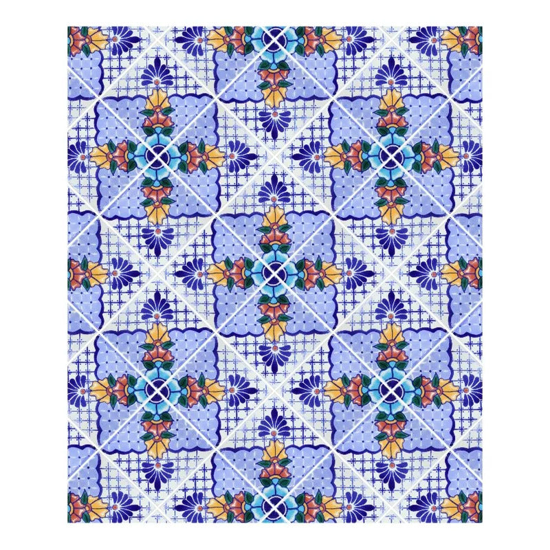 Azulejo Cerámico Artesanal 1m2  Alhambra 14 Blanco