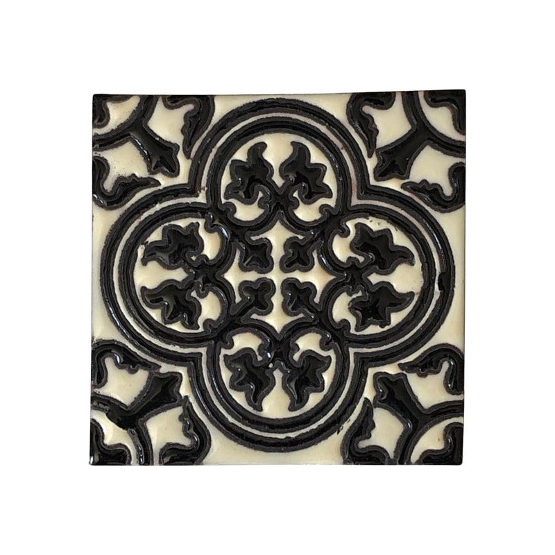 Azulejo 11cm Artesanal Tipo Talavera Relieve 50pz #acrs Acrs-37