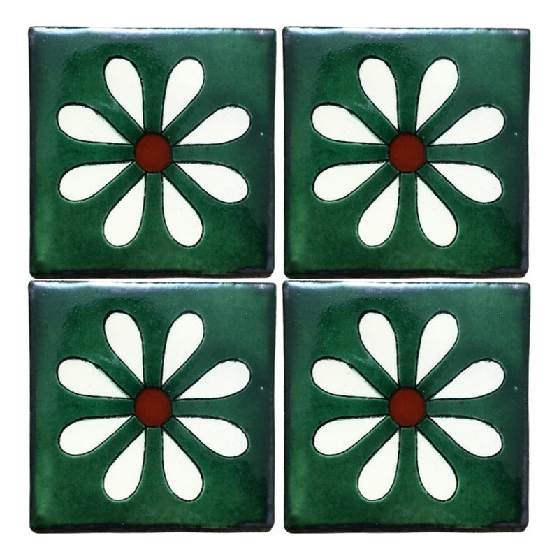 Azulejo Artesanal Tipo Talavera Liso 90pz #acls-103