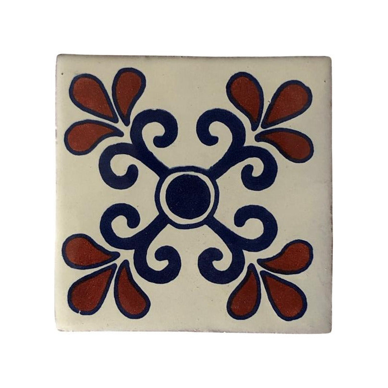 Azulejo 10.5cm Artesanal Talavera Liso 90pz #acls Acls-80