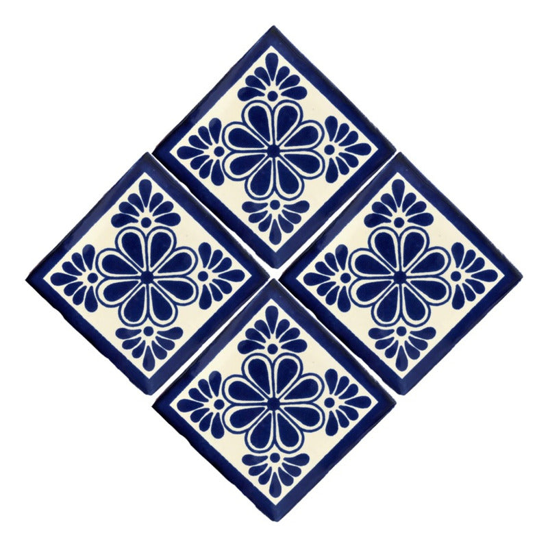 Azulejo Artesanal Talavera Liso 90pz #acls-59