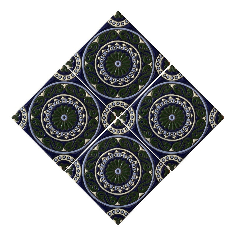 Azulejo Artesanal Talavera Relieve 90pz #acrs-38