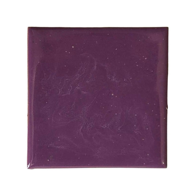 Azulejo 10.5cm Artesanal Tipo Talavera Liso 90pz Colores Lila Claro