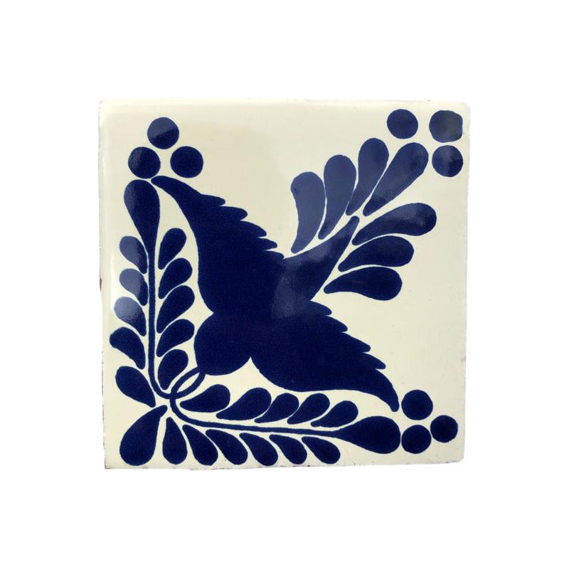 Azulejo 10.5cm Artesanal Talavera Liso 90pz #acls-62