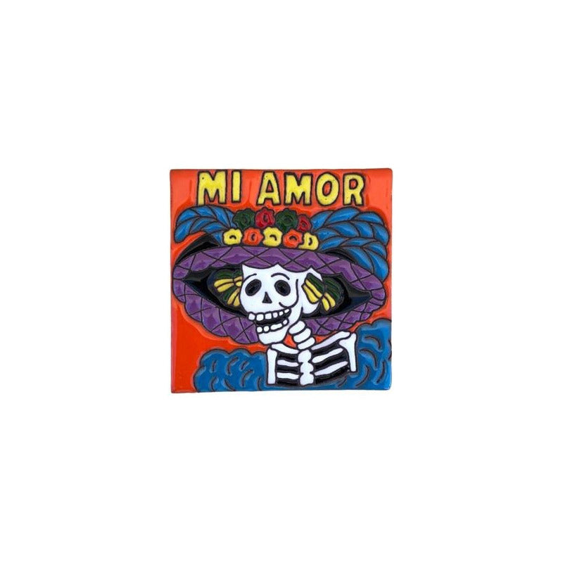 Azulejo 11cm Artesanal Tipo Talavera Relieve 90pz #acre Acre-26