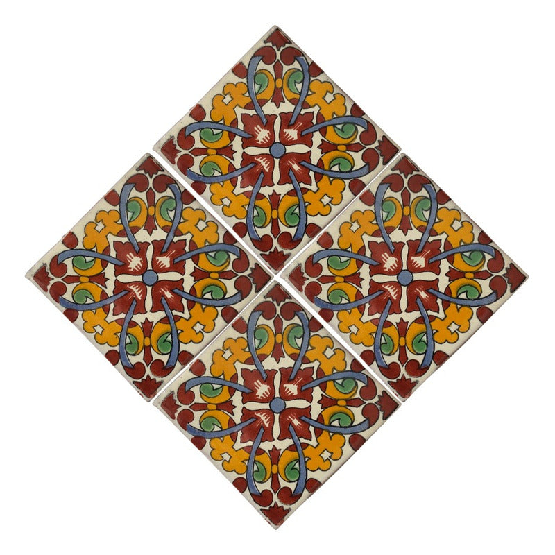 Azulejo Artesanal Talavera Liso 90pz #acln-52