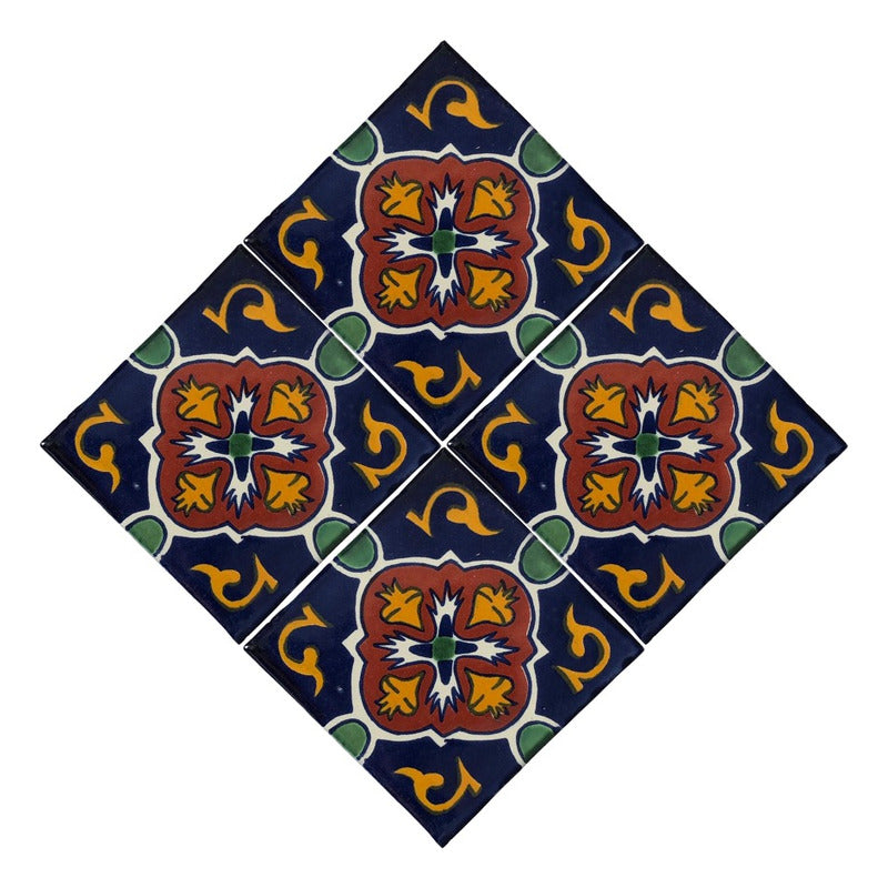 Azulejo Artesanal Talavera Liso 90pz #acln-38