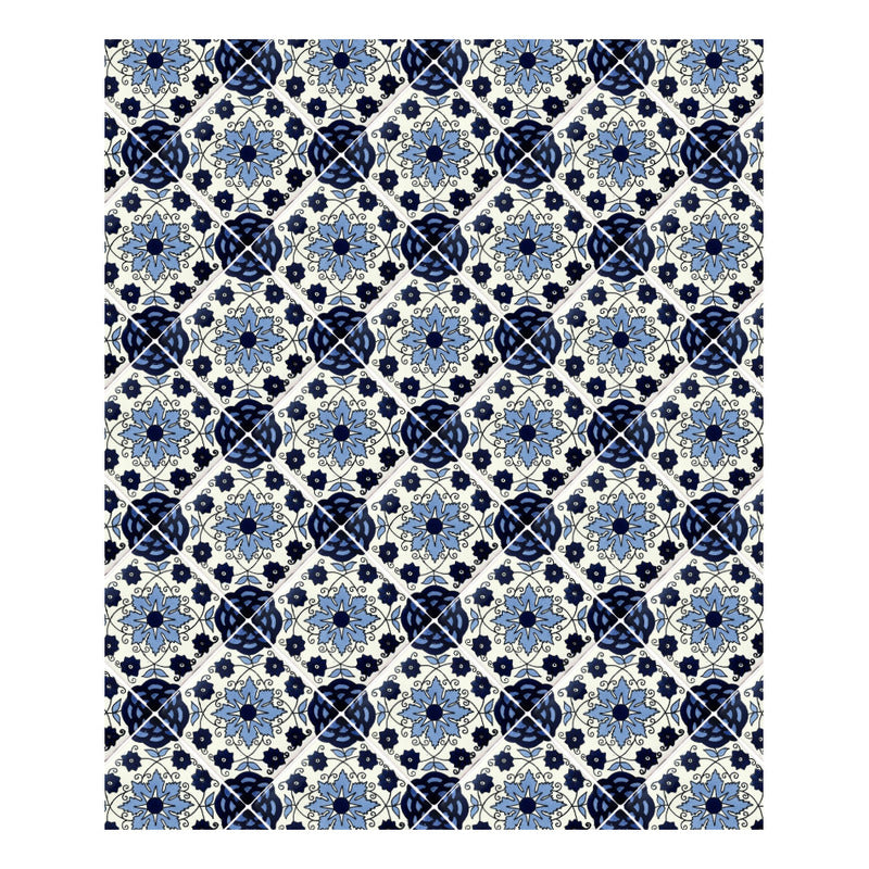 Azulejo 10.5cm Artesanal Tipo Talavera Liso 90pz #acln-54