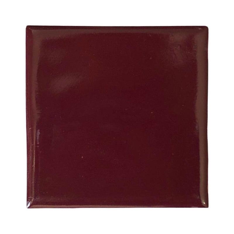 Azulejo Artesanal Tipo Talavera Liso 90pz Colores  Vino