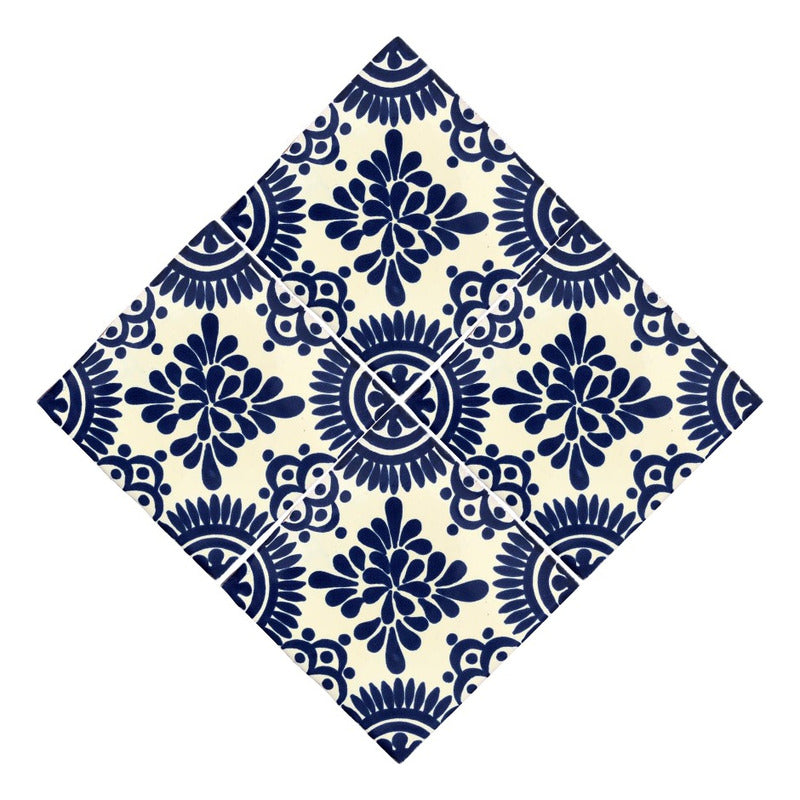 Azulejo Artesanal Talavera Liso 90pz #acls-60