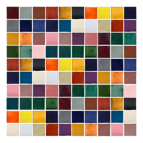 Azulejo Artesanal Liso Surtido Colores