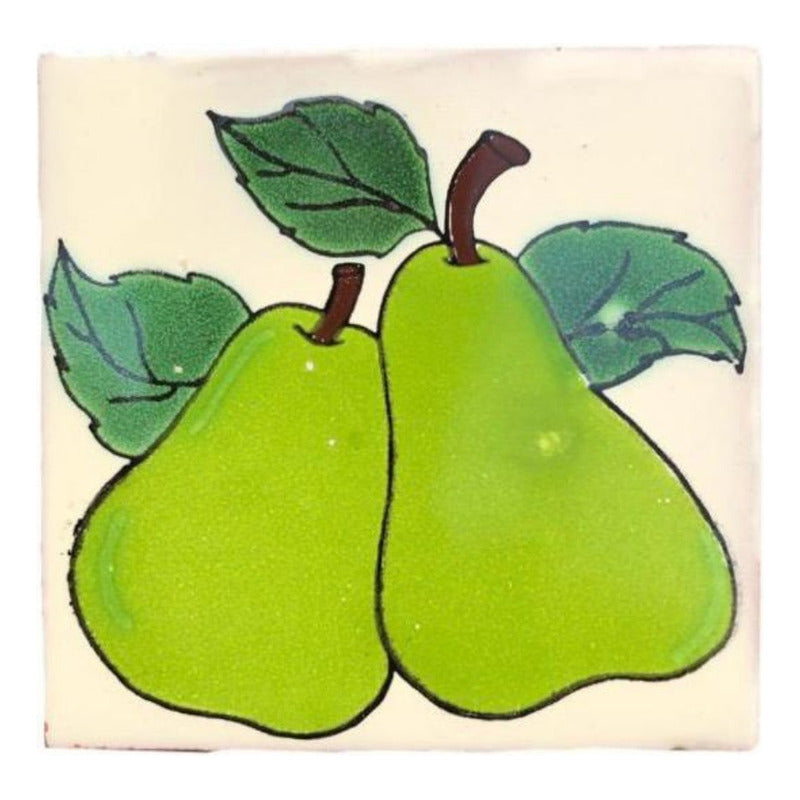 Azulejo 10.5cm Artesanal Talavera Liso 90pz #acln-08