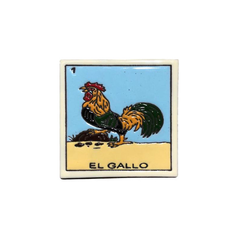 Loteria Azulejo Artesanal Talavera Relieve 54pz #alrn-01