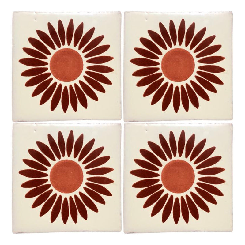 Azulejo 10.5cm Artesanal Talavera Liso 90pz #acls-95