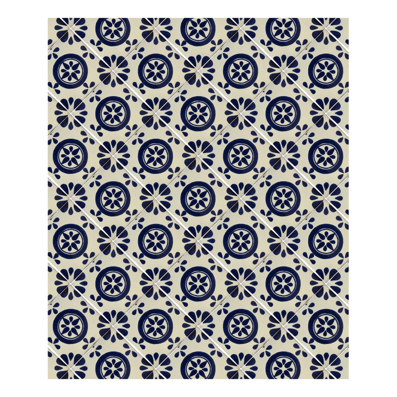 Azulejo 10.5cm Artesanal Talavera Liso 90pz #acls-50