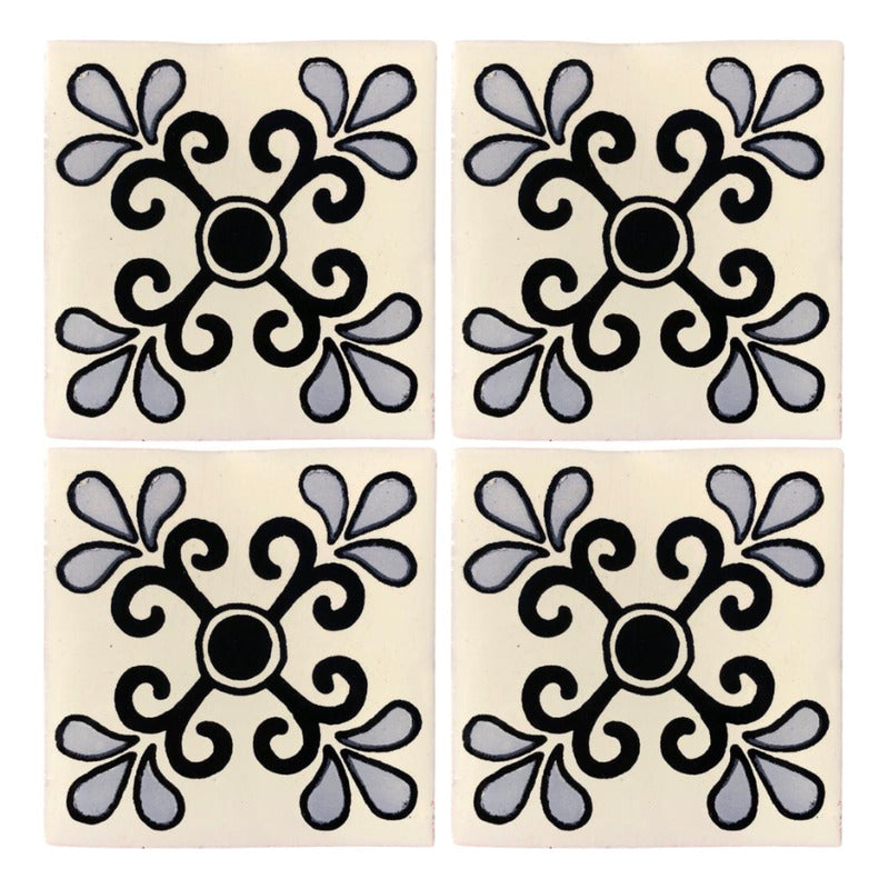 Azulejo 10.5cm Artesanal Talavera Liso 90pz #acls-116