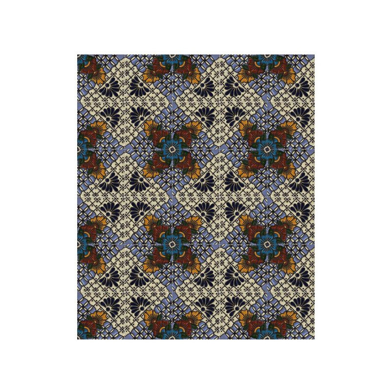 Azulejo Artesanal Tipo Talavera Relieve 90pz #acrs-19