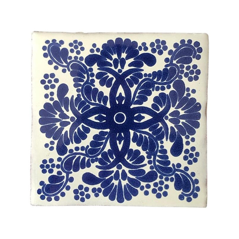 Azulejo 10.5cm Artesanal Talavera Liso 90pz #acls Acls-51