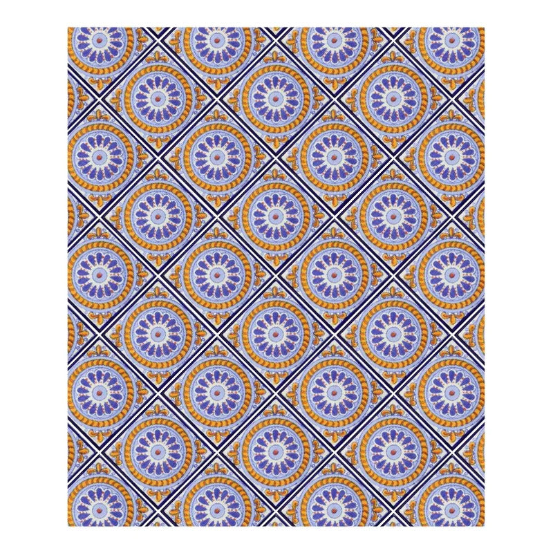 Azulejo Cerámico Artesanal 1m2  Alhambra 02 Blanco