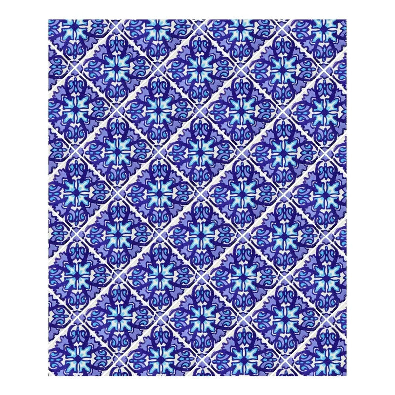 Azulejo Cerámico Artesanal 1m2  Alhambra 13 Blanco