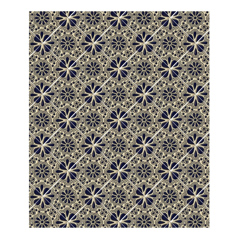 Azulejo 11cm Artesanal Tipo Talavera Relieve 90pz #acrs-18