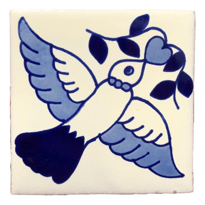 Azulejo Artesanal Talavera Liso 90pz #acls-139