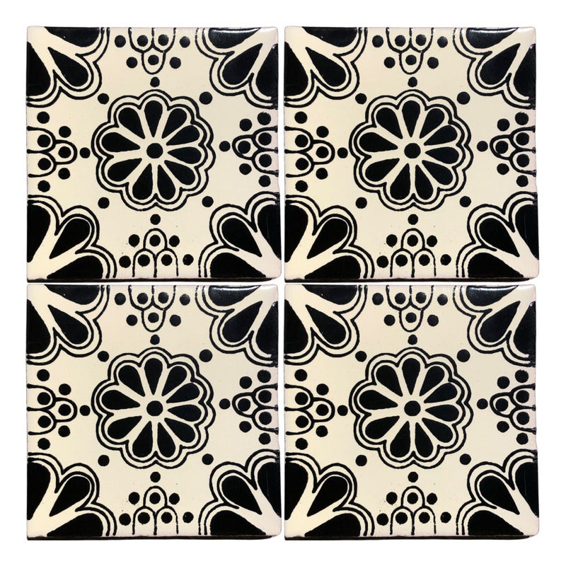 Azulejo 10.5cm Artesanal Talavera Liso 90pz #acls-121