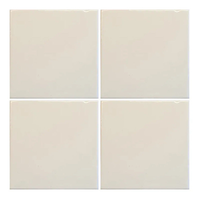 Azulejo Cerámico Para Pared 10.5cm 1m2 Blanco Colonial Beige