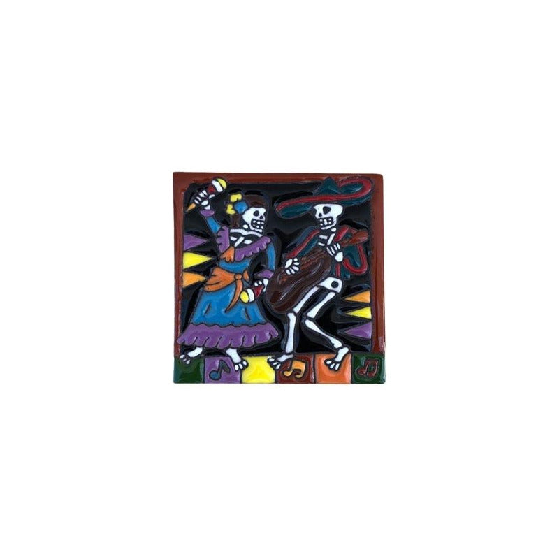 Azulejo 11cm Artesanal Tipo Talavera Relieve 90pz #acre Acre-42