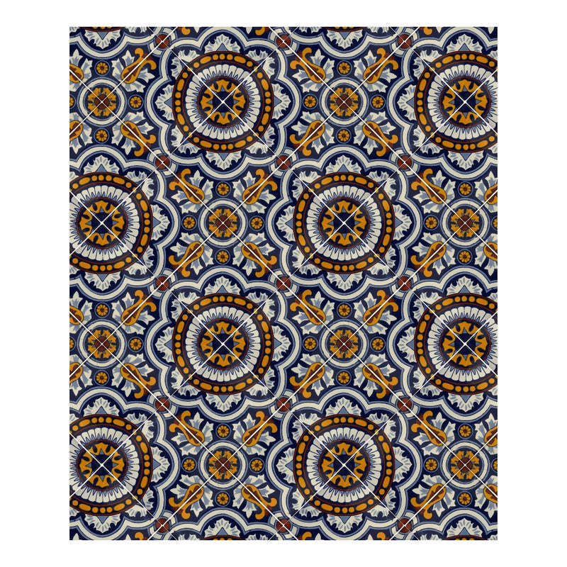 Azulejo 10.5cm Artesanal Talavera Liso 90pz #acln-29