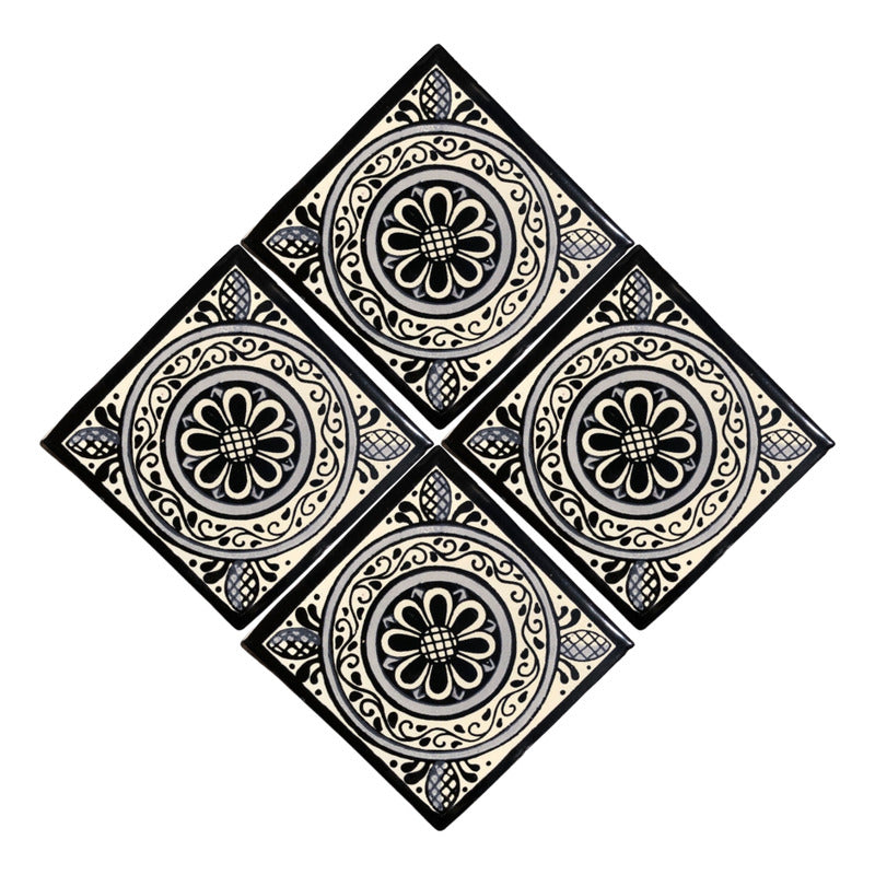 Azulejo 10.5cm Artesanal Talavera Liso 90pz #acls-113