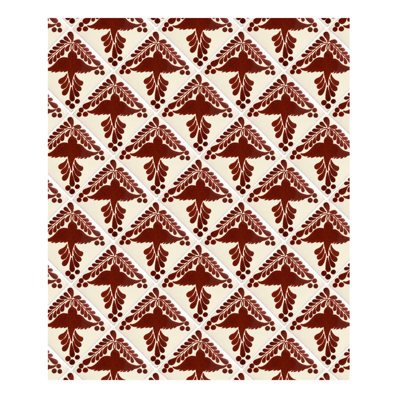 Azulejo 10.5cm Artesanal Tipo Talavera Liso 90pz #acls Acls-72